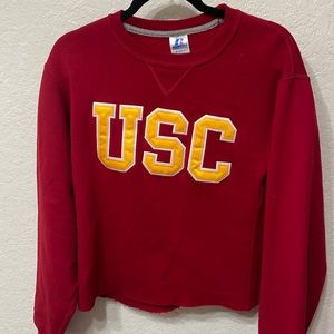 USC cropped sweater